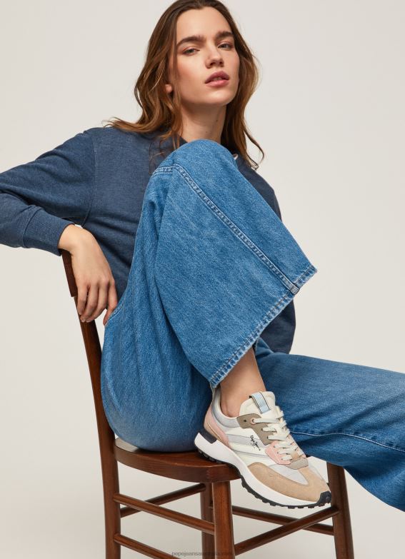 women_pearl_silver_pepe_jeans_lucky_print_combined_sneakers_60j40574.jpg Women Pearl Silver Pepe Jeans Lucky Print Combined Sneakers 60J40574 - Image 1
