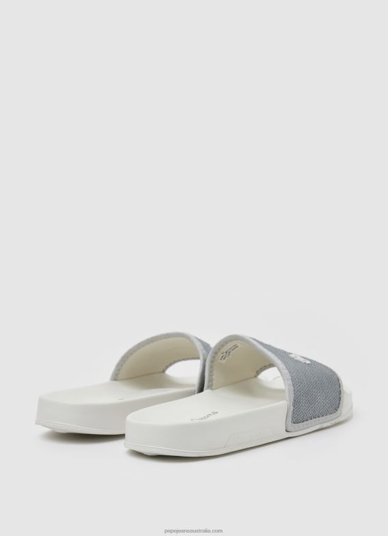 Women Pearl Silver Pepe Jeans Slider Sweet Beach Flip Flops 60J40694 - Image 4