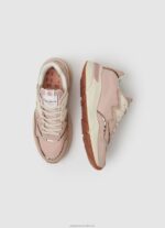 Women Pink Pepe Jeans Arrow Light Combined Sneakers 60J40601 - Image 2