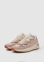Women Pink Pepe Jeans Arrow Light Combined Sneakers 60J40601 - Image 3