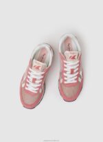 Women Pink Pepe Jeans Brit Heritage Combined Sneakers 60J40614 - Image 2