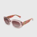 Women Pink Pepe Jeans Rectangular Sunglasses 60J40766