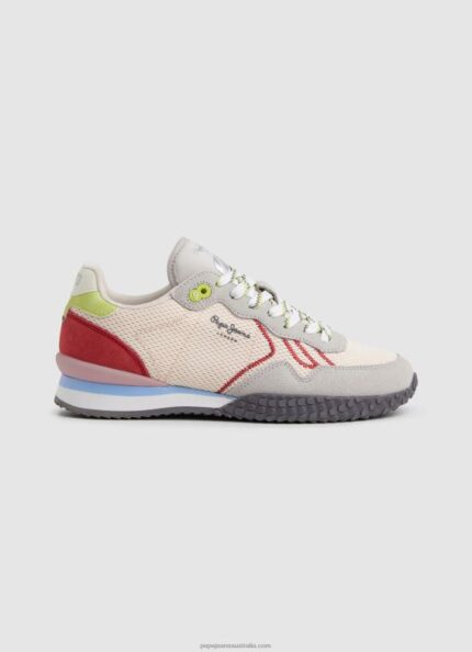 Women Pinkish Pepe Jeans Holland Mesh Running Sneakers 60J40604