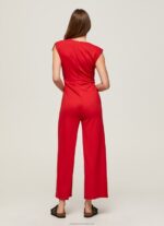Women Royal Red Pepe Jeans Melody Sleeveless Jumpsuit 60J40204 - Image 4
