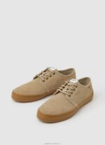 Women Sand Pepe Jeans Colin Shoe Leather Sneakers 60J40639 - Image 3