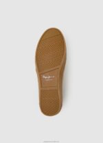 Women Sand Pepe Jeans Colin Shoe Leather Sneakers 60J40639 - Image 5