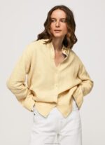 Women Shine Pepe Jeans Striped Print Regular Fit Shirt 60J40347