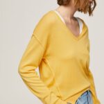 Women Shine Pepe Jeans V Neckline Relaxed Fit Jersey 60J40257