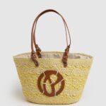 Women Shine Pepe Jeans Woven Straw Basket Bag 60J40725