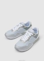 Women Silver Pepe Jeans Albal London Running Sneakers 60J40610 - Image 3