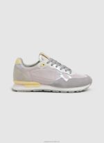 Women Soft Pink Pepe Jeans Brit Print Combined Sneakers 60J40587 - Image 2