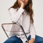 Women Soft Pink Pepe Jeans Striped Cotton Voile Shirt 60J40323