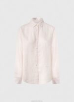 Women Soft Pink Pepe Jeans Striped Print Regular Fit Shirt 60J40332 - Image 5