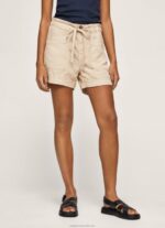 Women Stone Pepe Jeans Adjustable Waist Shorts 60J40525 - Image 2