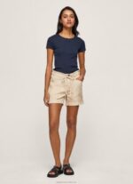 Women Stone Pepe Jeans Adjustable Waist Shorts 60J40525
