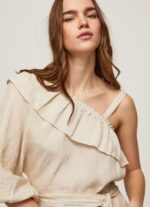 Women Stone Pepe Jeans Asymmetrical Dress 60J40201 - Image 3