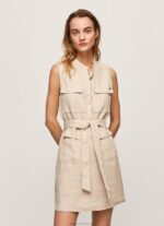 Women Stone Pepe Jeans Aura Utility Dress 60J40215 - Image 2