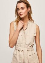 Women Stone Pepe Jeans Aura Utility Dress 60J40215 - Image 3