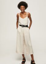 Women Stone Pepe Jeans Long Jumpsuit With Heart Neckline 60J40153 - Image 2