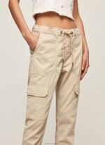 Women Stone Pepe Jeans New Crusade Cargo Joggers 60J40318 - Image 3