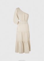 Women Stone Pepe Jeans Pua Asymmetrical Linen Dress 60J40202 - Image 5