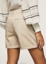 Women Stone Pepe Jeans Regular Fit Chino Shorts 60J40524 - Image 5