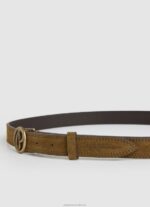 Women Stowe Pepe Jeans Circular Logo Suade Belt 60J40764 - Image 2