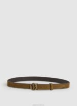 Women Stowe Pepe Jeans Circular Logo Suade Belt 60J40764
