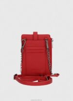 Women Studio Red Pepe Jeans Checkered Mobile Bag 60J40728 - Image 2