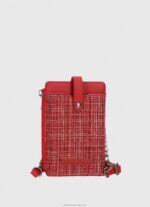 Women Studio Red Pepe Jeans Checkered Mobile Bag 60J40728
