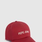 Women Studio Red Pepe Jeans Embroidered Logo Basic Cap 60J40786