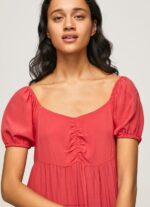 Women Studio Red Pepe Jeans Flowy Dress 60J40150 - Image 3