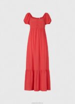 Women Studio Red Pepe Jeans Flowy Dress 60J40150 - Image 5