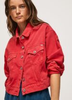 Women Studio Red Pepe Jeans Regular Fit Denim Jacket 60J40141