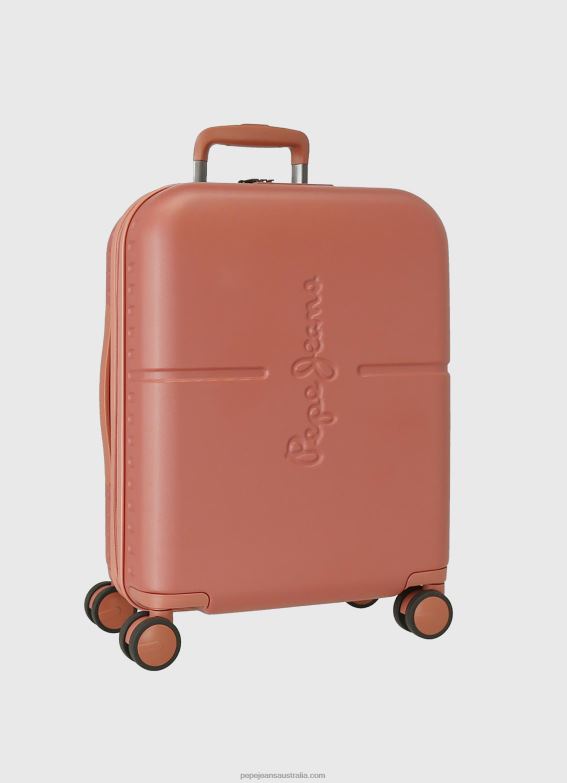 Women Terracotta Pepe Jeans Trolley Abs 55Cm. Highlight Hard Suitcase 60J40755 - Image 1
