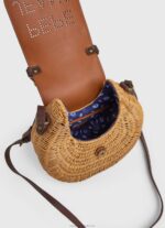 Women Tobacco Pepe Jeans Handmade Wicker Handbag 60J40716 - Image 4