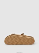 Women Tobacco Pepe Jeans Oban Etnic Leather Sandals 60J40673 - Image 5