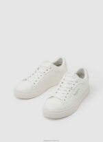 Women White Pepe Jeans Adam Match Classic Sneakers 60J40586 - Image 3
