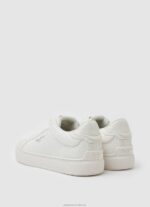 Women White Pepe Jeans Adam Match Classic Sneakers 60J40586 - Image 4