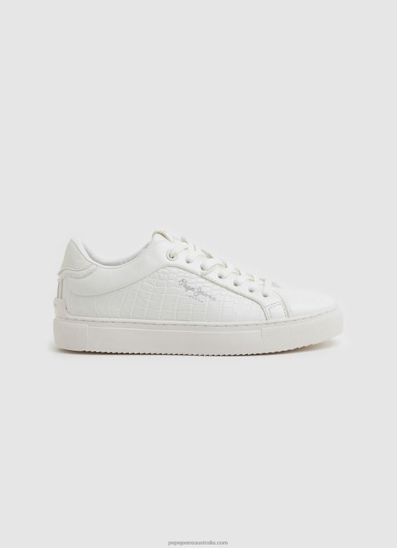 women_white_pepe_jeans_adam_match_classic_sneakers_60j40586.jpg Women White Pepe Jeans Adam Match Classic Sneakers 60J40586 - Image 1