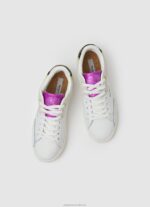Women White Pepe Jeans Adams Ari Basic Sneakers 60J40592 - Image 2