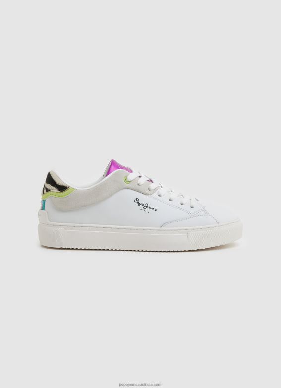women_white_pepe_jeans_adams_ari_basic_sneakers_60j40592.jpg Women White Pepe Jeans Adams Ari Basic Sneakers 60J40592 - Image 1
