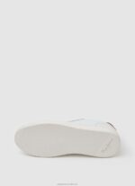 Women White Pepe Jeans Adams Basic Leather Sneakers 60J40585 - Image 5