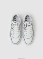 Women White Pepe Jeans Arrow Marlow Combined Sneakers 60J40600 - Image 2