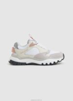 Women White Pepe Jeans Banksy Plain Combined Sneakers 60J40581