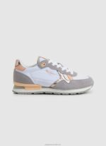 Women White Pepe Jeans Brit Heritage Combined Sneakers 60J40615