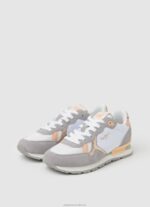 Women White Pepe Jeans Brit Heritage Combined Sneakers 60J40615 - Image 3