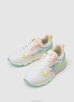 Women White Pepe Jeans Brit Pro Bright Running Sneakers 60J40576 - Image 3