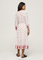 Women White Pepe Jeans Embroidered Folk Dress 60J40149 - Image 4