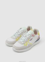 Women White Pepe Jeans Holland Mesh Running Sneakers 60J40605 - Image 3